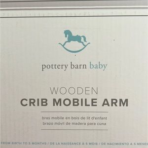 Pottery barn baby wooden crib mobile arm